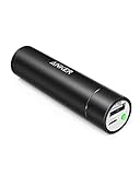 Anker PowerCore+ Mini, 3350mAh Lipstick-Sized Portable Charger (Premium Aluminum Power Bank), One of The Most Compact External Batteries, Compatible with iPhone Xs/XR, Android Smartphones and More