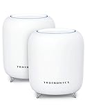 TaoTronics Mesh WiFi Router, Tri-Band AC3000 Whole Home WiFi Router/Extender Replacement, 5,000 Sq. Ft Coverage with 4 Gigabit Ethernet & 1 USB 3.0 Ports, Connection of up to 200 Devices (2 Pack)