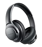 Anker Soundcore Life Q20 Hybrid Active Noise Cancelling Headphones, Wireless Over Ear Bluetooth Headphones, 40H Playtime, Hi-Res Audio, Deep Bass, Memory Foam Ear Cups, for Travel, Home Office