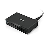 Anker 60W 10-Port USB Wall Charger, PowerPort 10 for iPhone Xs/XS Max/XR/X/8/7/6s/Plus, iPad Pro/Air 2/Mini, Galaxy S9/S8/S7/Edge/Plus, Note 8/7, LG, Nexus, HTC and More