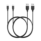 [2-Pack] Anker PowerLine Micro USB (3ft) - Durable Charging Cable, with Aramid Fiber and 5000+ Bend Lifespan for Samsung, Nexus, LG, Motorola, Android Smartphones and More