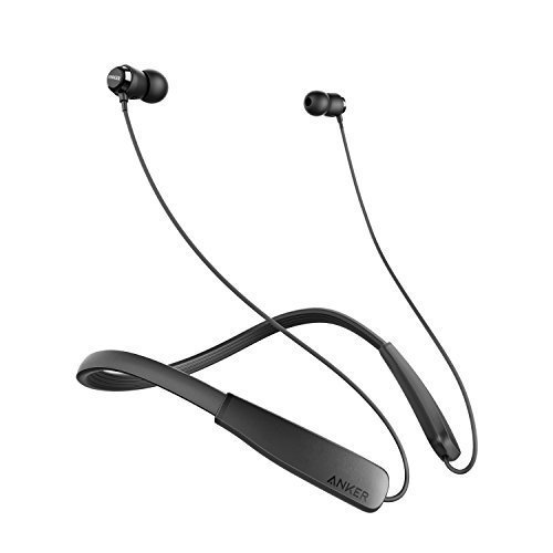 Anker SoundBuds Lite Bluetooth Headphones, Wireless Lightweight Neckband Headset, IPX5 Water Resistant Sport Earbuds with CVC 6.0 Noise Cancelling and Built-in Mic